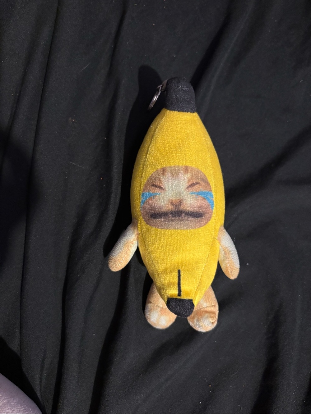 & Other Stories Yellow Banana Plush Keychain with Face